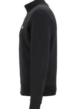 Lacoste heren sweatvest, met rits, zwart