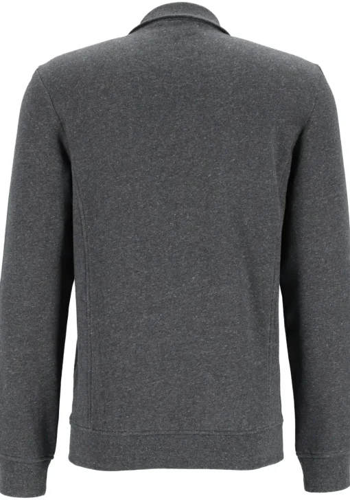 Lacoste heren sweatvest, met rits, antraciet
