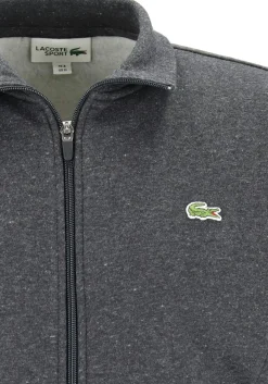 Lacoste heren sweatvest, met rits, antraciet