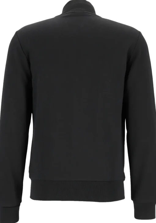 Lacoste heren sweatvest, met rits, zwart