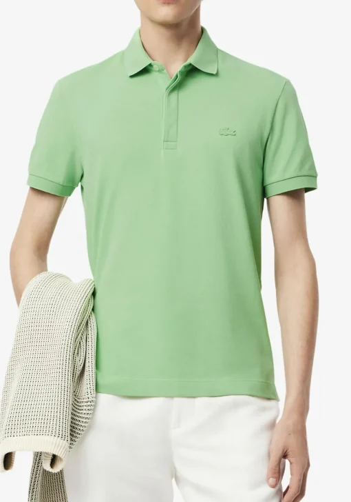 Lacoste Paris Stretch Pique Polo Regular Fit, limoen groen