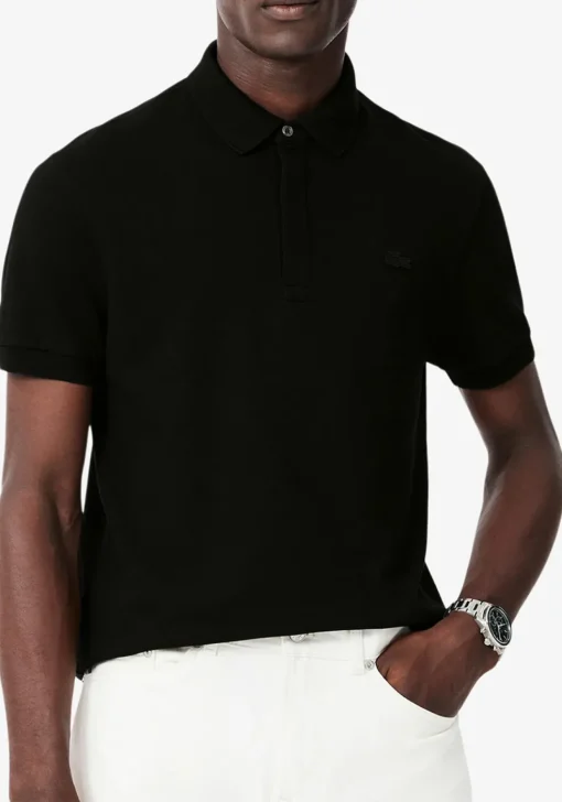 Lacoste Paris Stretch Pique Polo Regular Fit, zwart