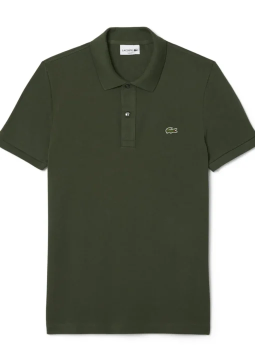 Lacoste Slim Fit polo, army groen