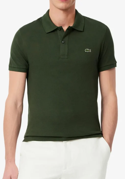 Lacoste Slim Fit polo, army groen