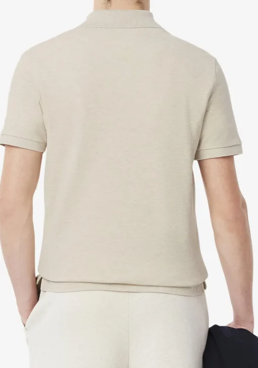 Lacoste Slim Fit polo, grijs beige