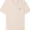 Lacoste Slim Fit polo, licht zalmroze