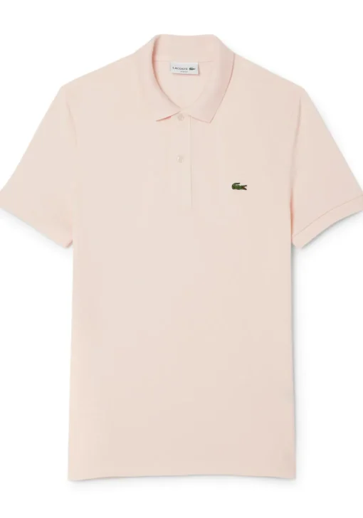Lacoste Slim Fit polo, licht zalmroze