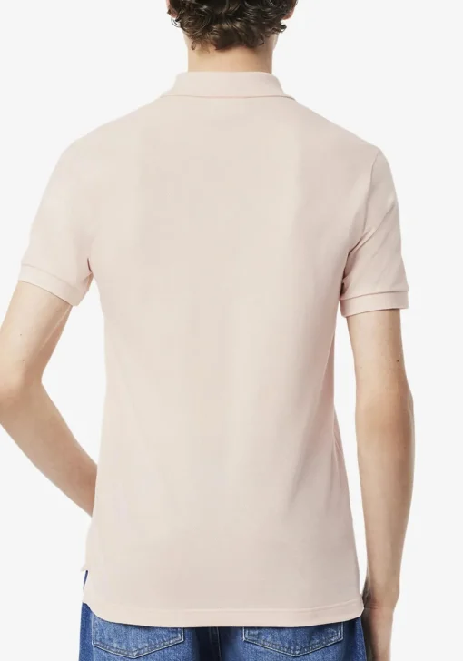 Lacoste Slim Fit polo, licht zalmroze