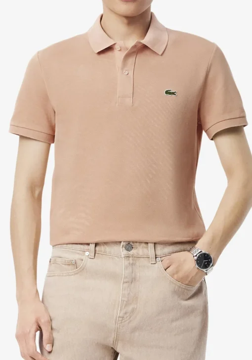 Lacoste Slim Fit polo, zalmroze