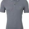 Lacoste Slim Fit polo, zwart met wit melange, Eclipse Jaspe