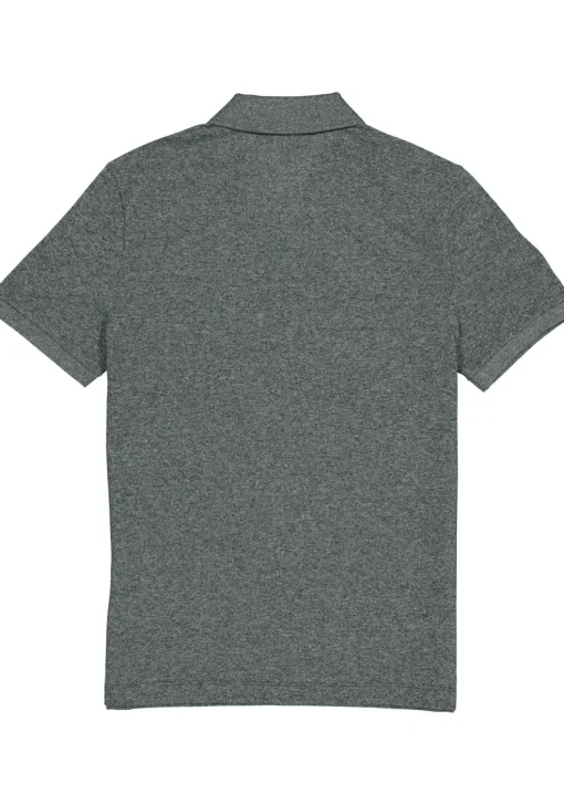Lacoste Slim Fit polo, zwart met wit melange, Eclipse Jaspe
