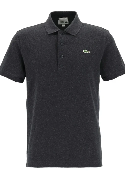 Lacoste Sport polo slim fit, ultra lightweight knit, antraciet grijs