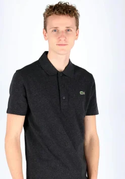 Lacoste Sport polo slim fit, ultra lightweight knit, antraciet grijs