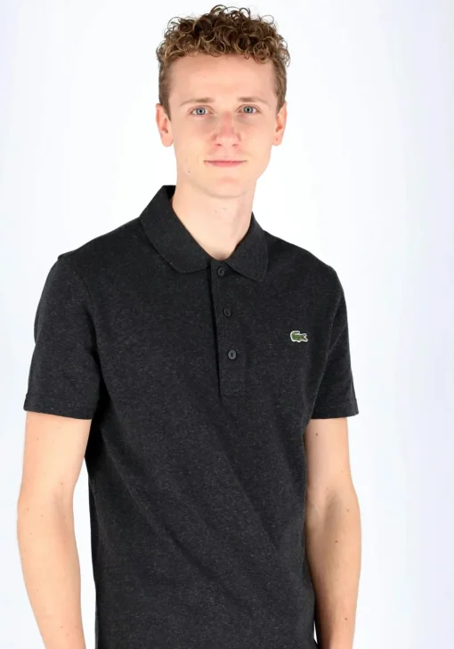 Lacoste Sport polo slim fit, ultra lightweight knit, antraciet grijs
