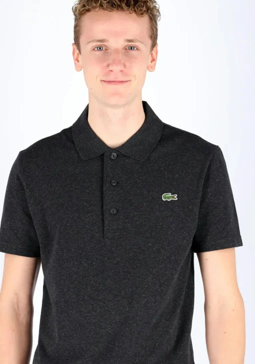 Lacoste Sport polo slim fit, ultra lightweight knit, antraciet grijs