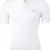 Lacoste stretch slim fit polo, heren polo extra getailleerd, wit