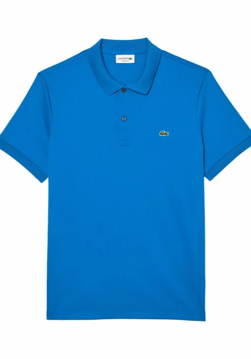 Lacoste Ultra Soft Polo Regular Fit, kobaltblauw