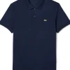Lacoste Ultra Soft Polo Regular Fit, navy blauw