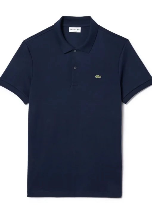 Lacoste Ultra Soft Polo Regular Fit, navy blauw