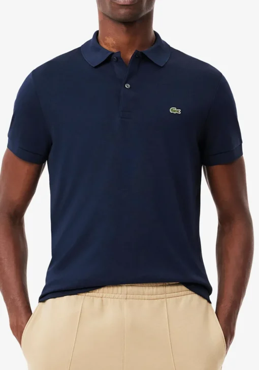 Lacoste Ultra Soft Polo Regular Fit, navy blauw