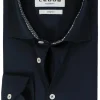 Ledub modern fit overhemd, popeline, donkerblauw
