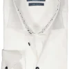 Ledub modern fit overhemd, popeline, wit