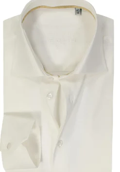 Ledub slim fit overhemd, beige twill