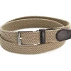 LINDENMANN elastische heren riem, beige