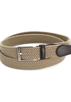 LINDENMANN elastische heren riem, beige