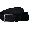 LINDENMANN elastische heren riem, marineblauw