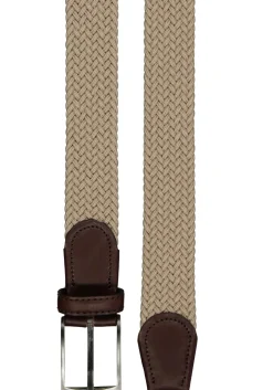 LINDENMANN elastische heren riem, beige