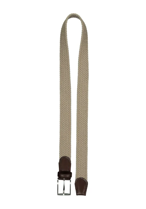 LINDENMANN elastische heren riem, beige