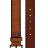 LINDENMANN leren heren riem, cognac