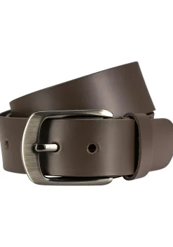 LINDENMANN leren heren riem, bruin