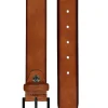 LINDENMANN leren heren riem, cognac