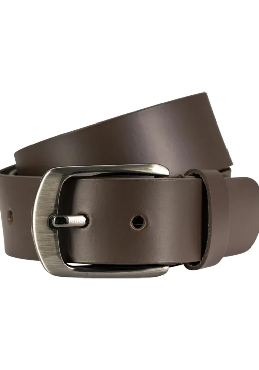 LINDENMANN leren heren riem, bruin