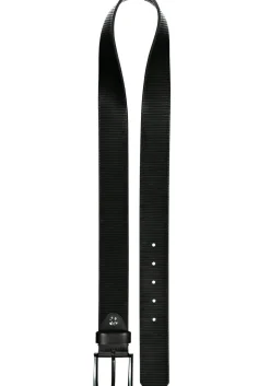 LINDENMANN leren heren riem, zwart