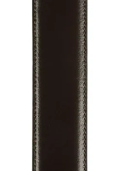 LINDENMANN leren heren riem, donkerbruin