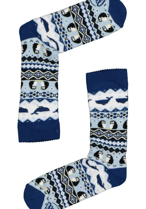 Many Mornings unisex huissokken Ice Pinguin