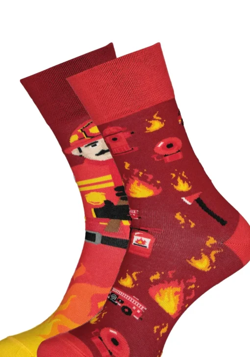 Many Mornings unisex sokken Fireman