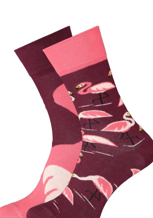 Many Mornings unisex sokken Pink Flamingo