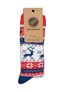 Many Mornings unisex sokken Warm Rudolph huissokken