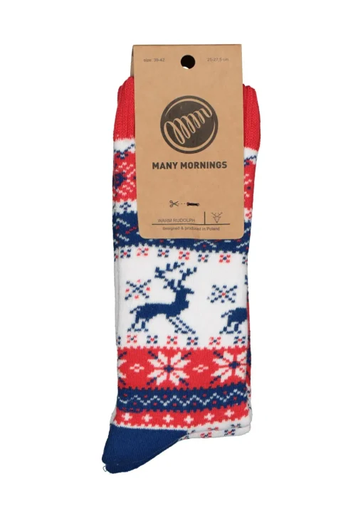 Many Mornings unisex sokken Warm Rudolph huissokken