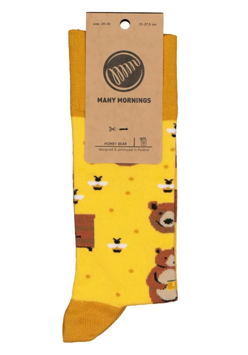 Many Mornings unisex sokken Honey Bear