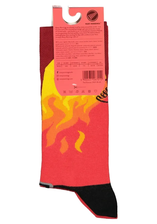 Many Mornings unisex sokken Fireman