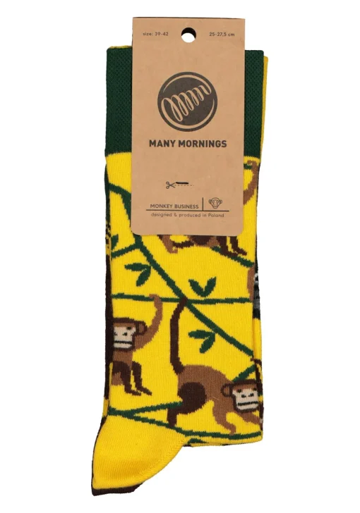 Many Mornings unisex sokken Monkey Business