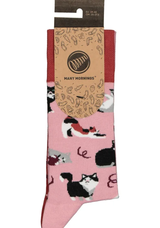 Many Mornings unisex sokken Playful Cat