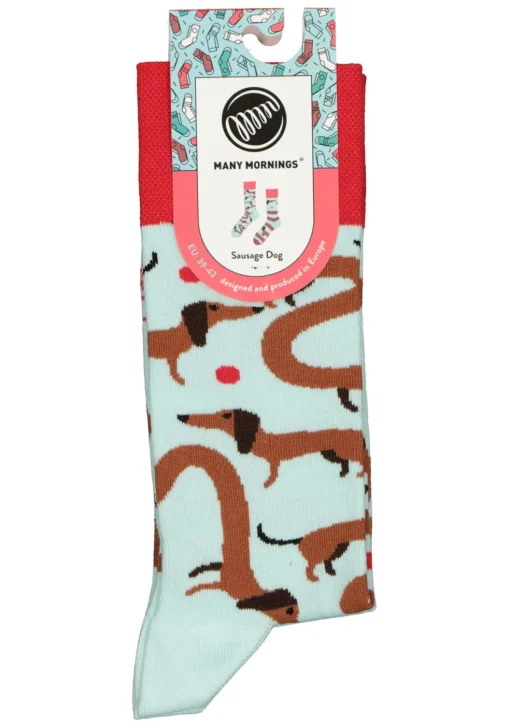 Many Mornings unisex sokken Sausage Dog