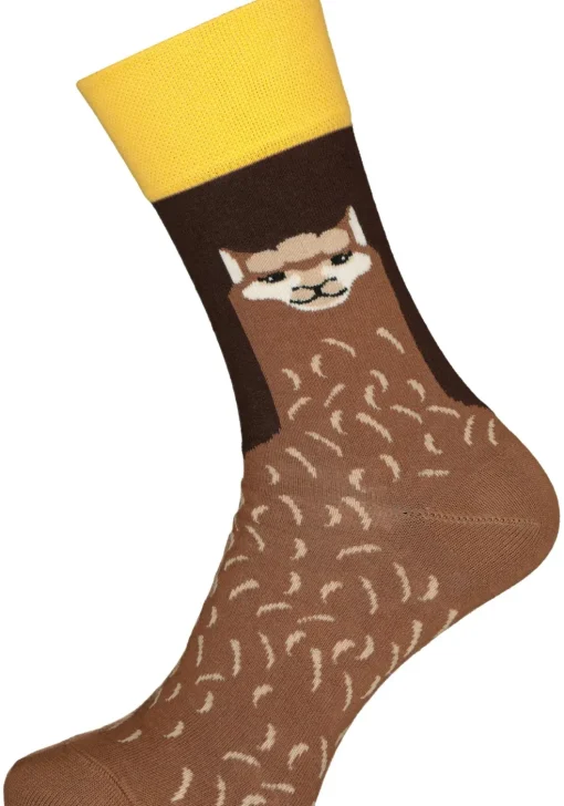 Many Mornings unisex sokken Fluffy Alpaca