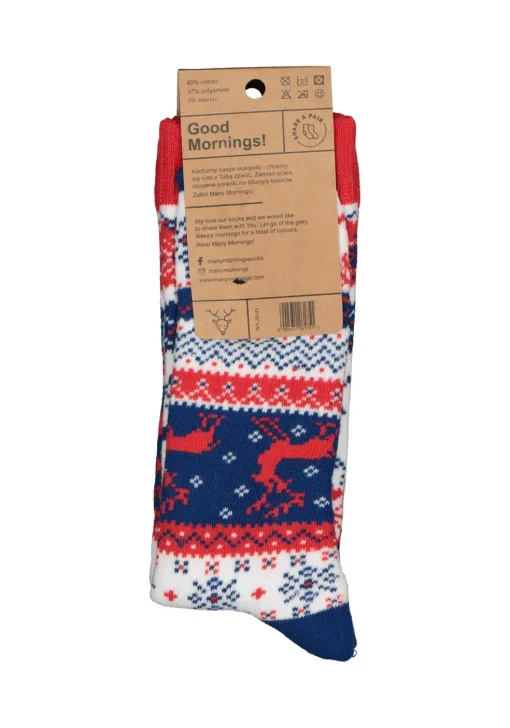 Many Mornings unisex sokken Warm Rudolph huissokken